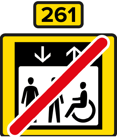 Elevator 261 out of use